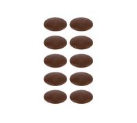 10x Cache vis plastique Torx T20 12mm marron foncé capuchon plat protection