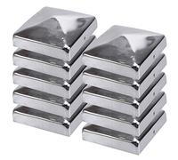 10x capuchons de poteau pyramide acier inoxydable 91 x 91 mm