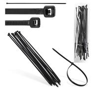 10x Collier de Serrage 7,6 x 500 mm Attache Câble Poignée Serre-Câbles Plastique Nylon Résistante Température UV Autobloquants Industrie Bureau Domicile Extérieur