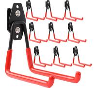 10x Crochet droit pour boîte 13cm outils électriques garage atelier 30kg Qbick