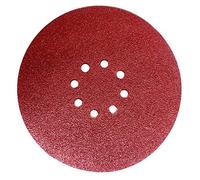 10x Disques abrasifs 225 mm, 8 trous, grain 180, fixation auto-agrippante pour ponceuses plaque de plâtre et meuleuses d'angle.