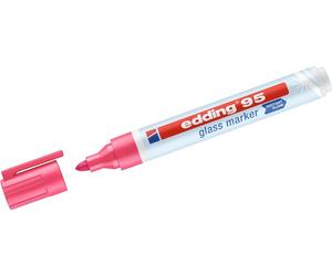10x EDDING ed95-009 Marqueur en verre 95 - 1.5-3 mm, rose