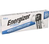 10x Energizer Ultimate Pile Lithium LR06 AA 1,5 V Mignon L91 FR6