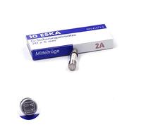 10x Fusible moyen temporisé (M) en verre 2A / 250VAC 5x20mm