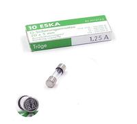 10x Fusible temporisé (T) en verre 1.25A / 250VAC 5x20mm