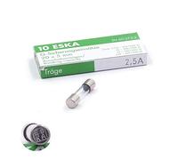 10x Fusible temporisé (T) en verre 2.5A / 250VAC 5x20mm