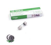 Fusible Temporisé (T) en verre 315mA/250VAC 5x20mm (Boite de 10 Fusibles) G