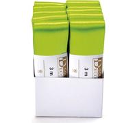 10x Goldina® 11720405511003 Ruban de satin double - 40 mm x 3 m, vert pomme