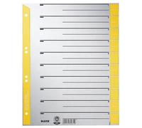 10x Leitz 1652-00-15 Intercalaires A4 extra larges jaune bord perforé couleur 100 pièces