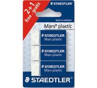 10x Mars 52653ABK3D Mars plastic Radierer BK