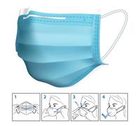 10x Masque facial jetable 3 couches