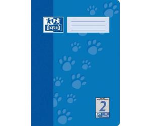 10x Oxford 100050323 Cahier d'école Junior "Tatzen" DIN A4 Lineatur 2