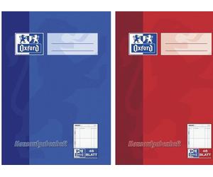 10x Oxford 100057950 Cahier de devoirs A5 48 feuilles assorties