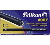 10x Pelikan® 310615 Cartouche d'encre 4001® GTP/5 noir brillant 5 cartouches