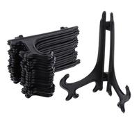 10x Porte Assiette Chevalet pour Photo Tableau Livre Décoration de Maison Atelier 14.5x12cm en Noir