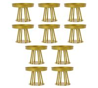 10x Présentoir de fleurs de mariage rond or pour le mariage Home Decor