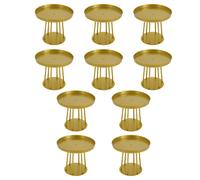 10x Présentoir de fleurs de mariage rond or pour le mariage Home Decor