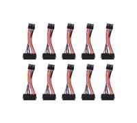 10X PSU ATX 24broche Femelle A 12broche Male Puissance Fourniture Manches Cable de Cable Fil 18AWG Fil pour Q87H3-AM Q87H3 AM Q87 Carte Mere