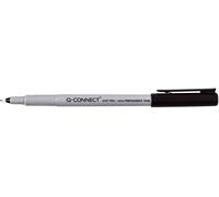 10x Q-Connect® KF04081 Stylo fibre, non-permanent, env. 0,5 mm (F), noir