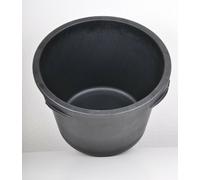 BURI Lot de 10 bacs à mortier ronds - 65 l - 58 x 35 cm - Noir