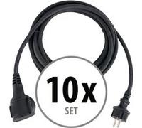 10x Set Stagecaptain PSPEXT-2.5 rallonge de câble IP44 2.5m G