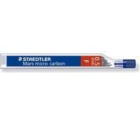 10x Staedtler® 250 05-F Mine fine Mars® micro carbone 250 - 0,5 mm F noir 12 mines