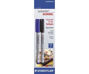 10x Staedtler® 316 ASBK2D Stylo fin Lumocolor® Stylo universel non-permanent - F, 2 pièces