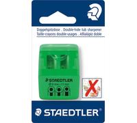 10x STAEDTLER 51260F50BK Taille-crayon double vert fluo blister