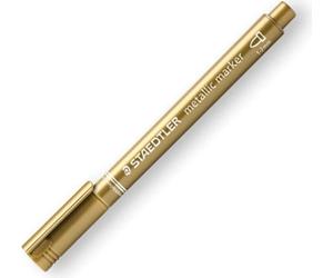 10x STAEDTLER 8323-11 Marqueur permanent métallique pointe ogive or