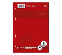 10x Staufen® 734033605 Classeur à anneaux PREMIUM LIN 5 - A5, 90 g/qm, 50 feuilles