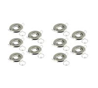 10X Support D'Ampoule MR11 de Haute Qualité, Spot LED Encastré, Cadre Réglable, Support LED Découpé 45 mm.