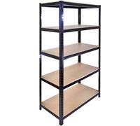 10x T-Rax Rayonnages de stockage 90cm L x 45cm L - Noir