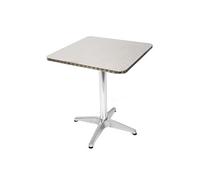 Mendler Table à manger pliante 10 personnes - Argenté