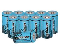 10x Ultralife UHE-ER26500 bobbin cell - Pile ronde au lithium chlorure de thionyle 3,6V 9000mAh LS26500