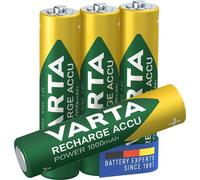 10x Varta 43471 Batterie rechargeable prête à l'emploi AAA (Micro)/HR03 (5703) - 1000 mAh, 4 pièces sous blister - Batterie rechargeable LSD-NiMH (prête à l'emploi), 1,2 V. sous blister - pile recharg