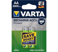 10X Varta 43472 Ready to Use AA (Mignon)/HR6 (5716) - 2600 mAh, 2pcs. Blister - Pile rechargeable LSD-NiMH (prête à l'emploi), 1,2 V