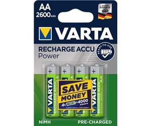 10X Varta 43473 Prêt à l'emploi AA (Mignon)/HR6 (5716) - 2600 mAh, 4 pcs. Blister - Pile rechargeable LSD-NiMH (prête à l'emploi), 1,2 V