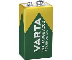 10X Varta 44036 Ready to Use 9V Block/6HR61 (56722) - 200 mAh - LSD-NiMH Akku (Ready-to-Use), 9 V