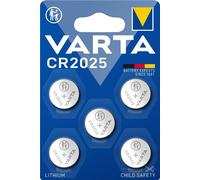 10x Varta 49611 Professional Electronics CR2025 (6025) Batterie, 5 pcs. sous blister - Pile bouton au lithium, 3 V