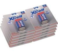 10x XCell Lithium 9V bloc 1200 mAh 6AM6 dans 1 blister