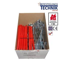 10x120mm Chevilles pour cadres Chevilles pour façades Chevilles coupe-feu avec vis à six pans SW13 Homologation ETA F90