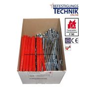 10x220mm Chevilles pour cadres Chevilles pour façades Chevilles coupe-feu avec vis à six pans SW13 Homologation ETA F90