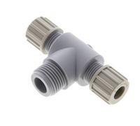 10x8mm Et G1/2'' PA T-Forme Raccord De Compression Avec Filetage Mâle 10 Bar