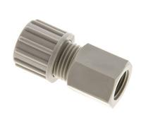 10x8mm & G1/4'' PP Raccord à compression droit avec filetage femelle 10 bar