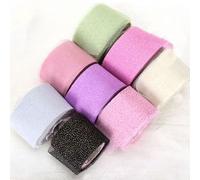 10yard Soie Satin Rubans Pour Artisanat Bricolage Cheveux Arc Fleurs Cadeau Emballage Décoratif Neige Fil Impression Ruban Mariage Fête Décor
