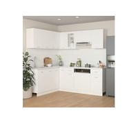 Ensemble de Meubles de Cuisine 11 pcs Blanc