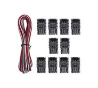 11 PièCes Connecteurs de Bande LED RéGlables à 3 Broches Connecteurs de LumièRe de Bande LED 10Mm Borne de Connecteur de Bande LED pour WS2811