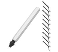 11 Pièces Ensemble D'outils D'ébavurage Aluminium Ergonomique | Lames Rotatives, Manche en Alliage D'aluminium, Rangement Inclus, Usage Industriel et Automobile