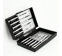 11 pièces Mini Set de Tournevis Magnétiques de Précision, Kit de Tournevis Miniatures de Haute Qualité pour Électronique, Jouets, Ordinateurs et Réparation de Montres - Construction en Métal Durable J
