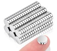 110 aimants ronds en néodyme ultra-puissants, de 6 x 2 mm, pour tableaux magnétiques, mini-aimants, tableaux blancs, projets de bricolage et aimants de réfrigérateur à forte adhérence.